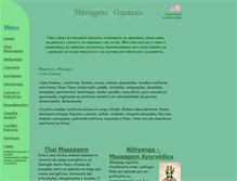 Tablet Screenshot of massagemayurvedica.com.br